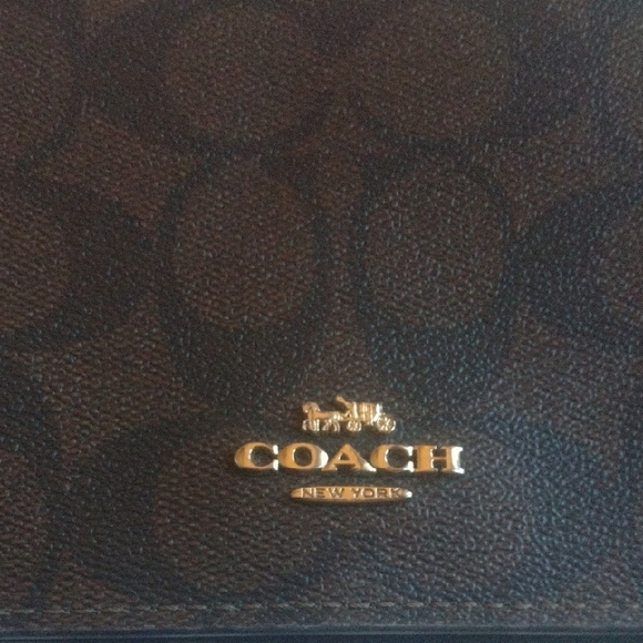 Coach Dark Brown Signature Crossbody Bag - Picture 3 of 5